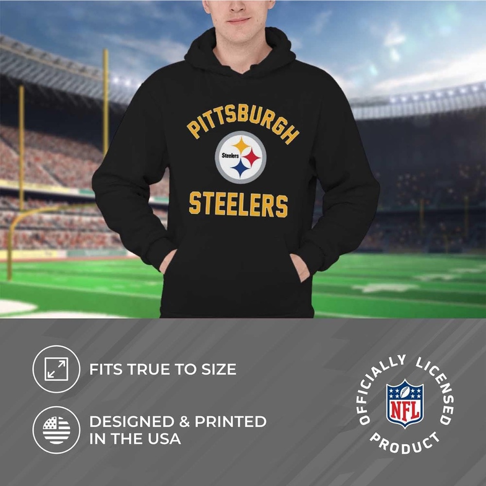 New Pittsburgh Steelers black hoodie sweatshirt - Picture 5 of 5